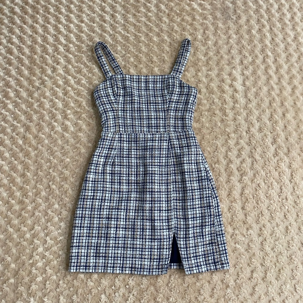 Abercrombie & Fitch Women XS tweed plaid mini dress